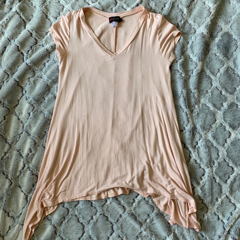 Blush t-shirt dress